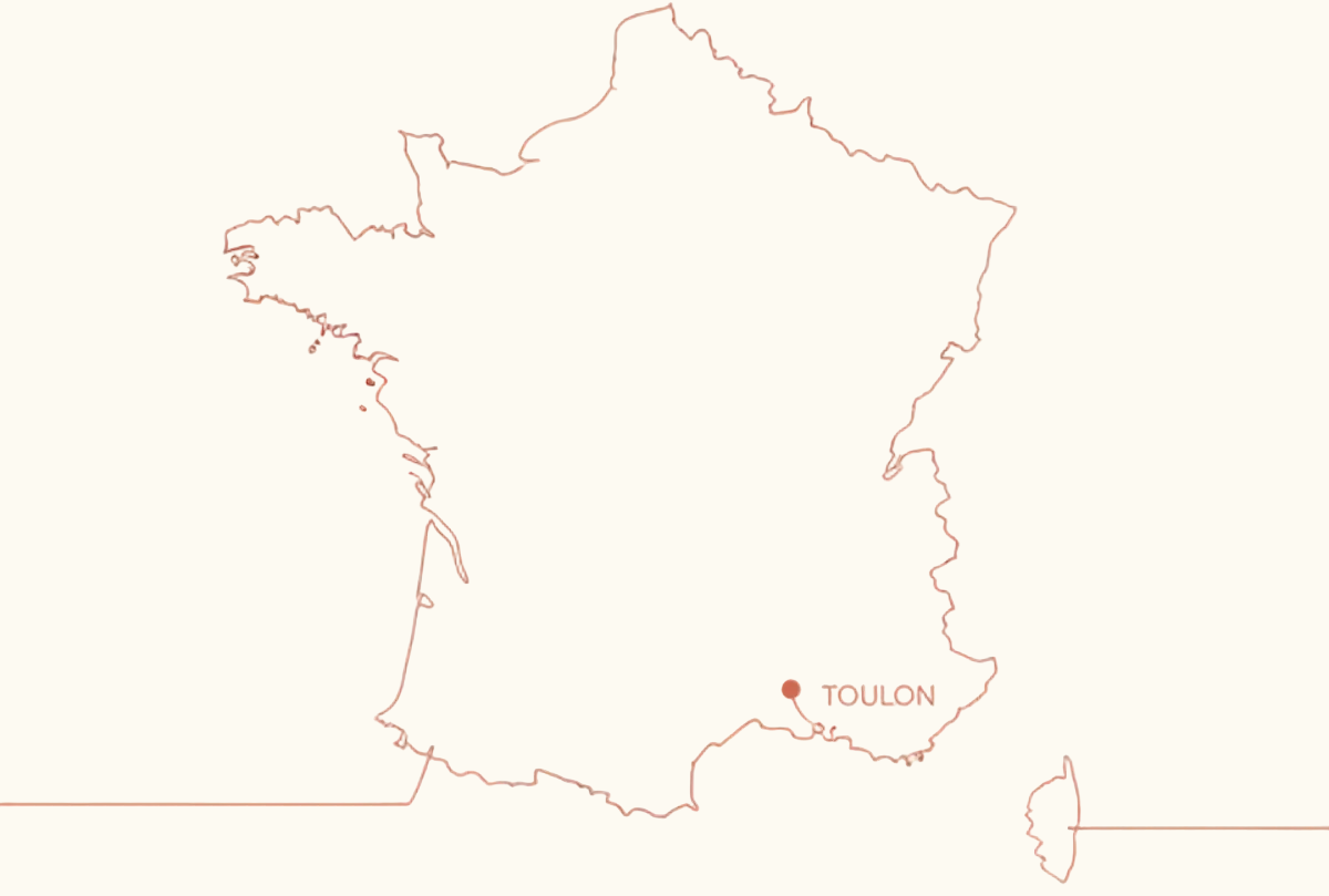 Icône carte France Toulon